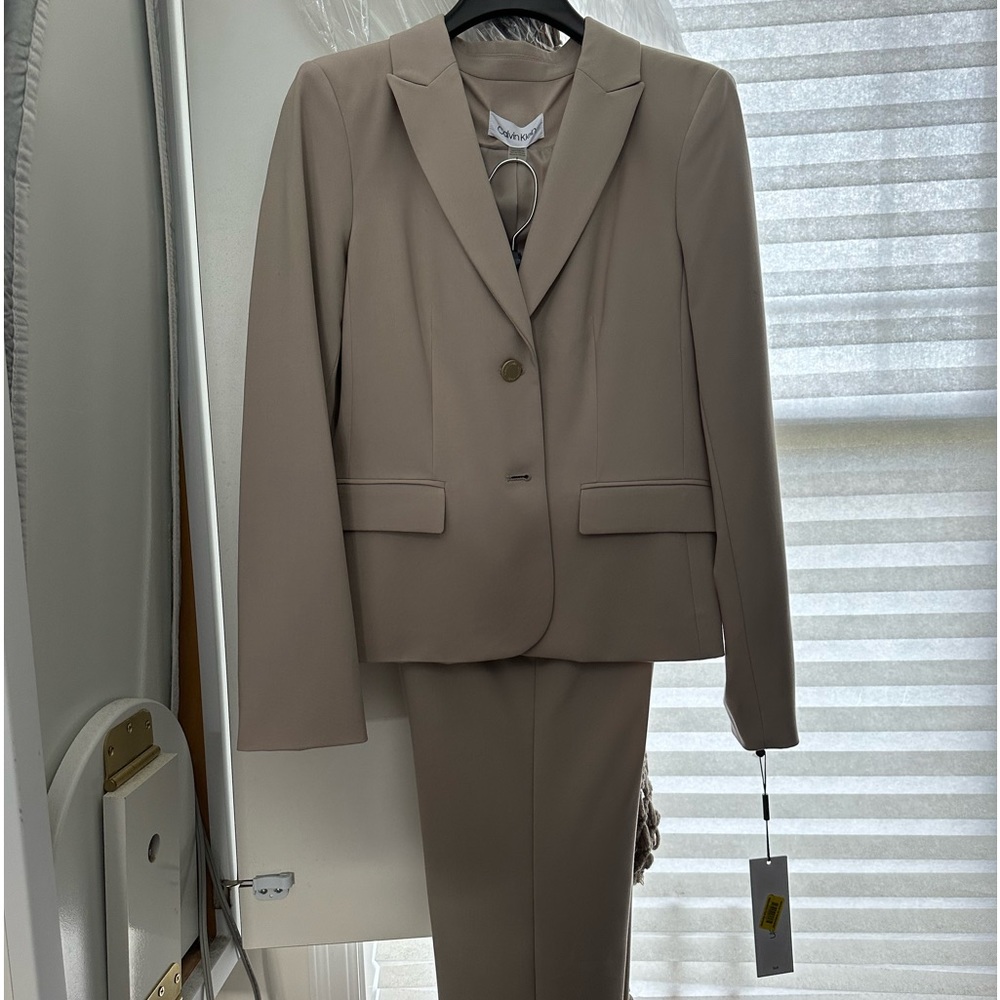 Calvin Klein suit separates—the jacket is an 8 and the pants are 8P.